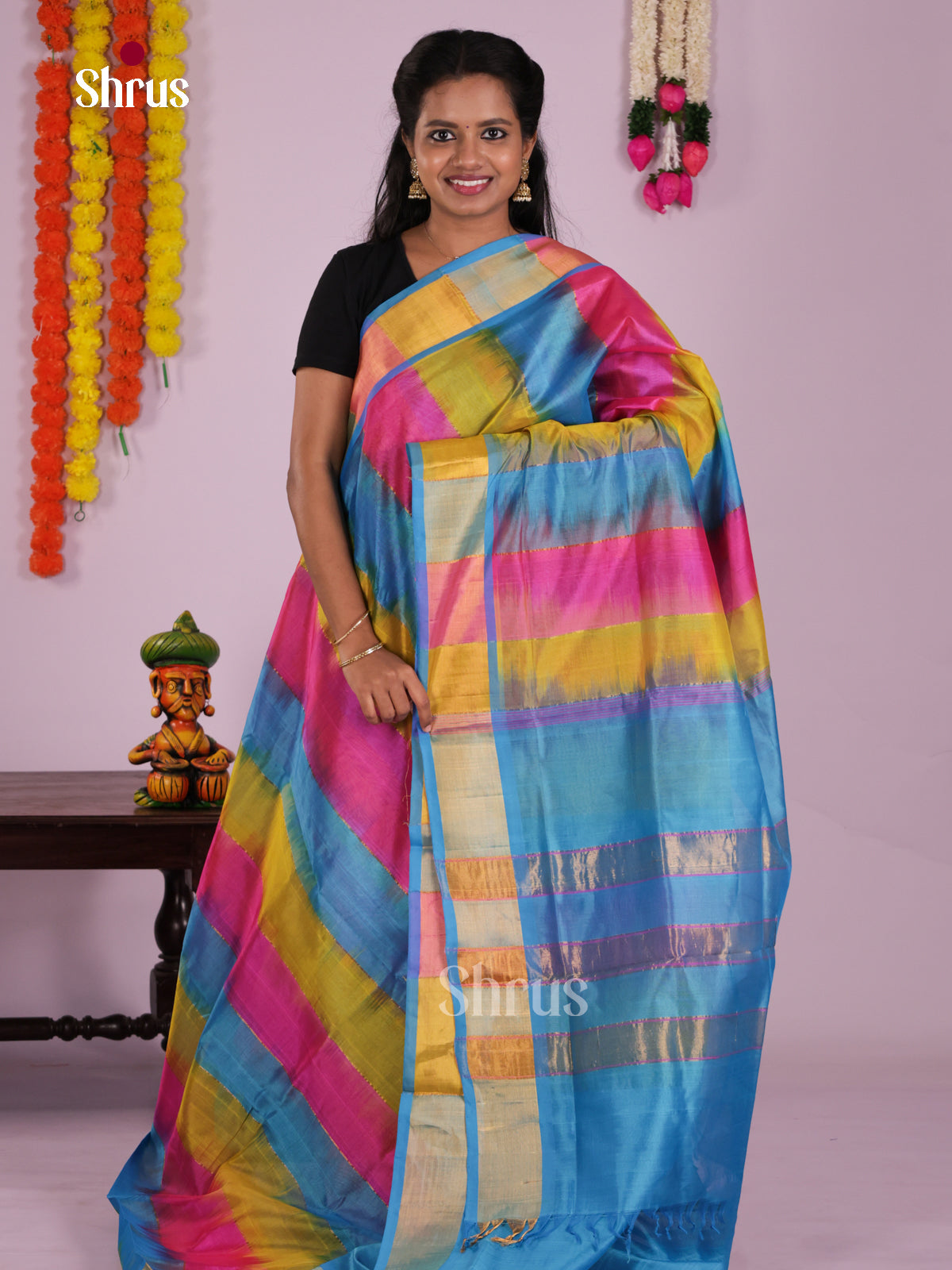 DKS24520 - Silk Cotton Saree