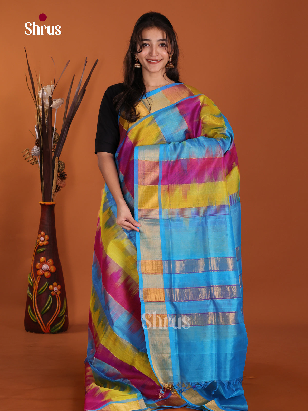 DKS24524 - Silk Cotton Saree