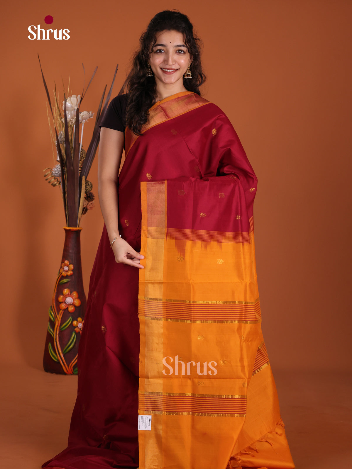 DKS24605 - Silkcotton-halfpure Saree - Shop on Shrus.com