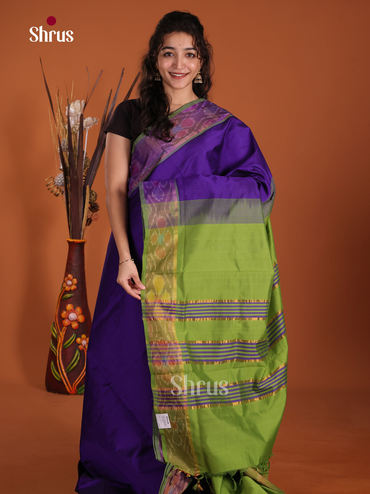 DKS24619 - Silkcotton-halfpure Saree - Shop on Shrus.com