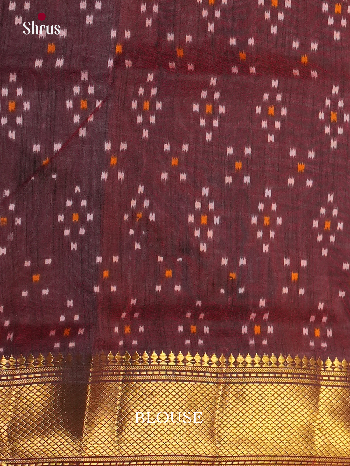 Red & Maroon - Semi Patola Saree-DKS26225 - Shop on Shrus.com