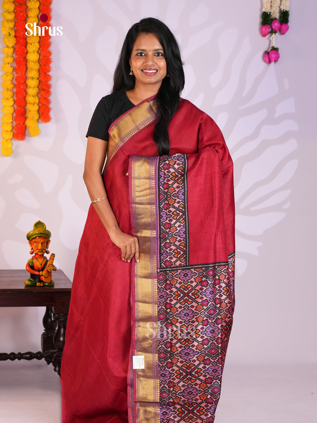 DKS26236 - Semi Patola Saree - Shop on Shrus.com