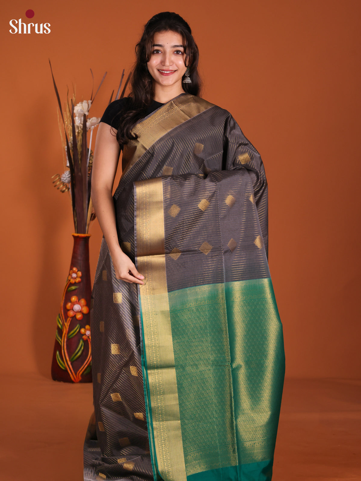 DKS26282 - Semi Silkcotton Saree - Shop on Shrus.com