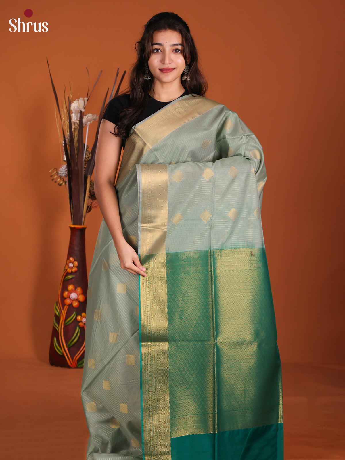 DKS26284 - Semi Silkcotton Saree - Shop on Shrus.com