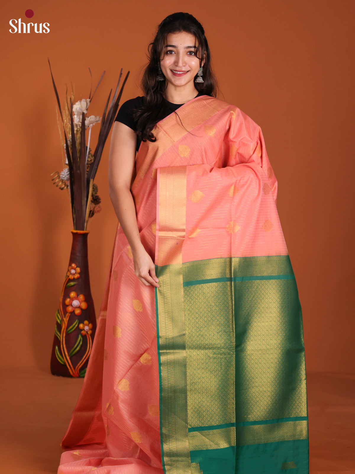 DKS26308 - Semi Silkcotton Saree - Shop on Shrus.com