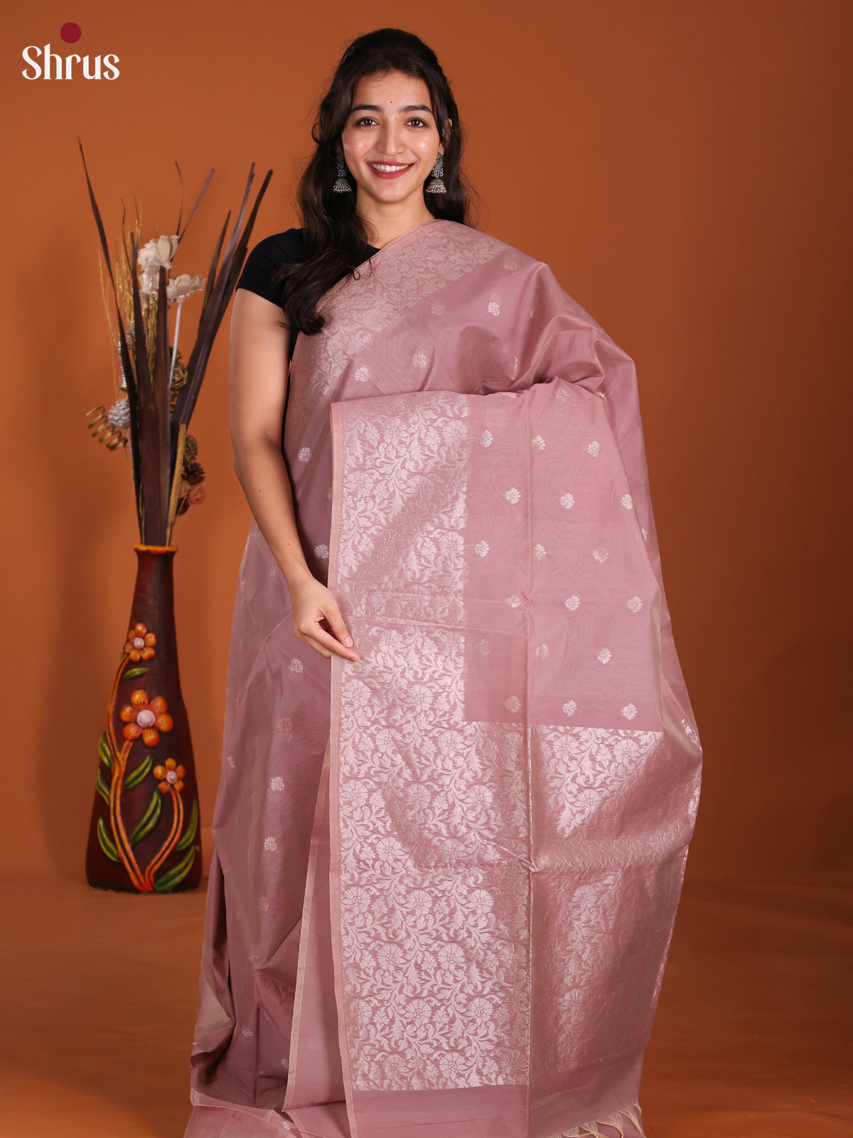 DKS26351 - Semi Silkcotton Saree - Shop on Shrus.com