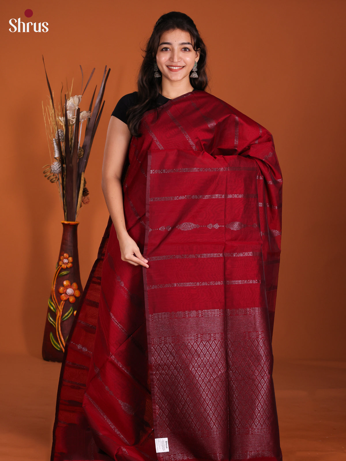DKS26394 - Semi Silkcotton Saree - Shop on Shrus.com