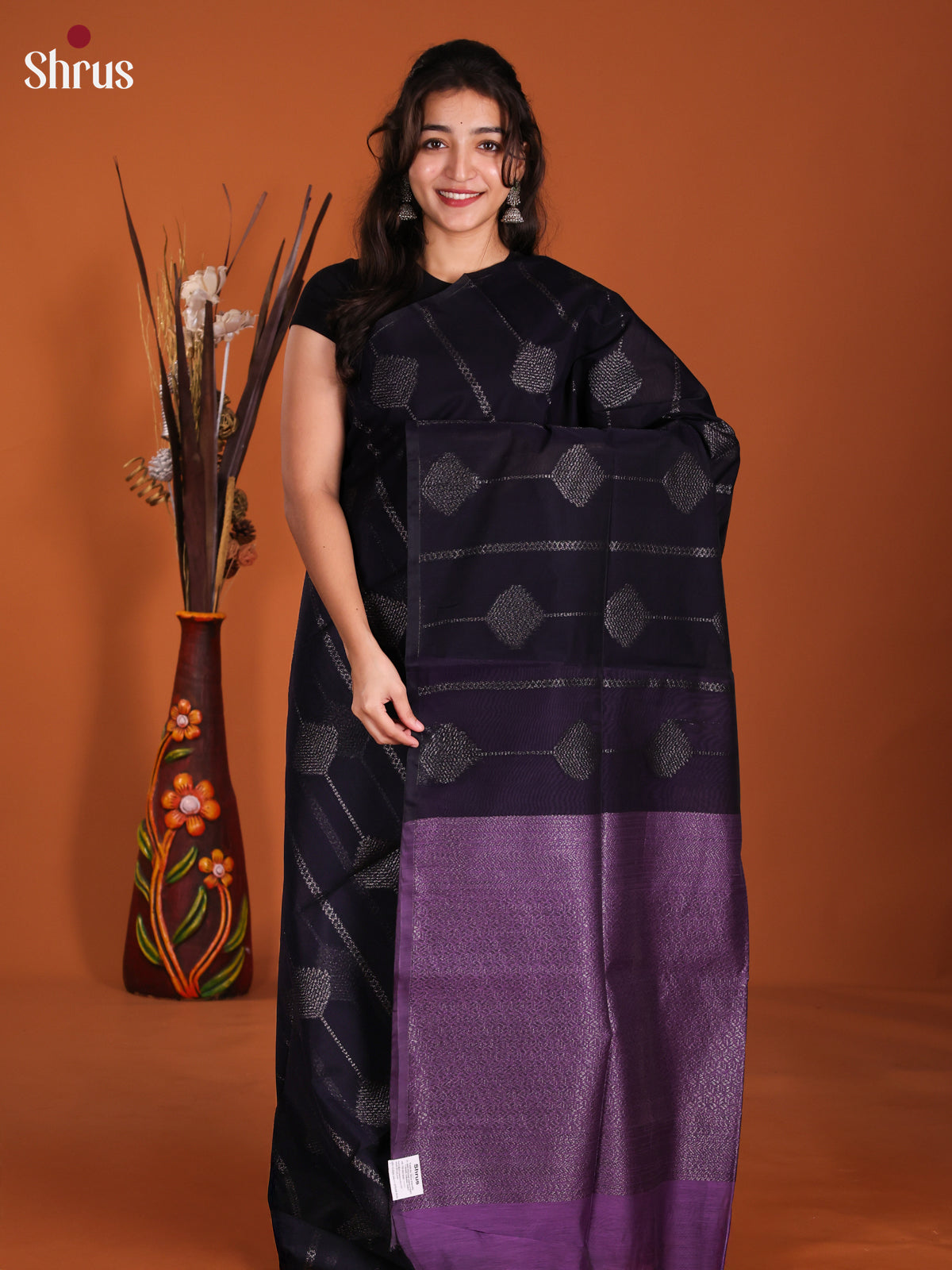 DKS26399 - Semi Silkcotton Saree - Shop on Shrus.com