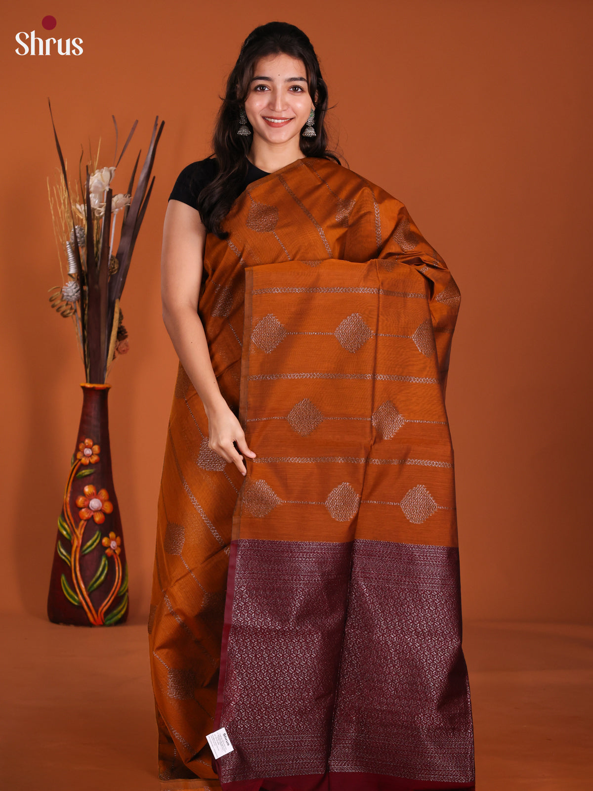 DKS26408 - Semi Silkcotton Saree - Shop on Shrus.com