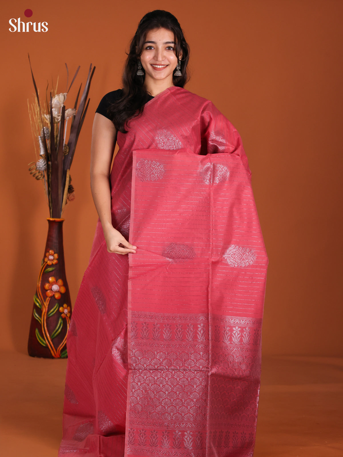 DKS26413 - Semi Silkcotton Saree - Shop on Shrus.com