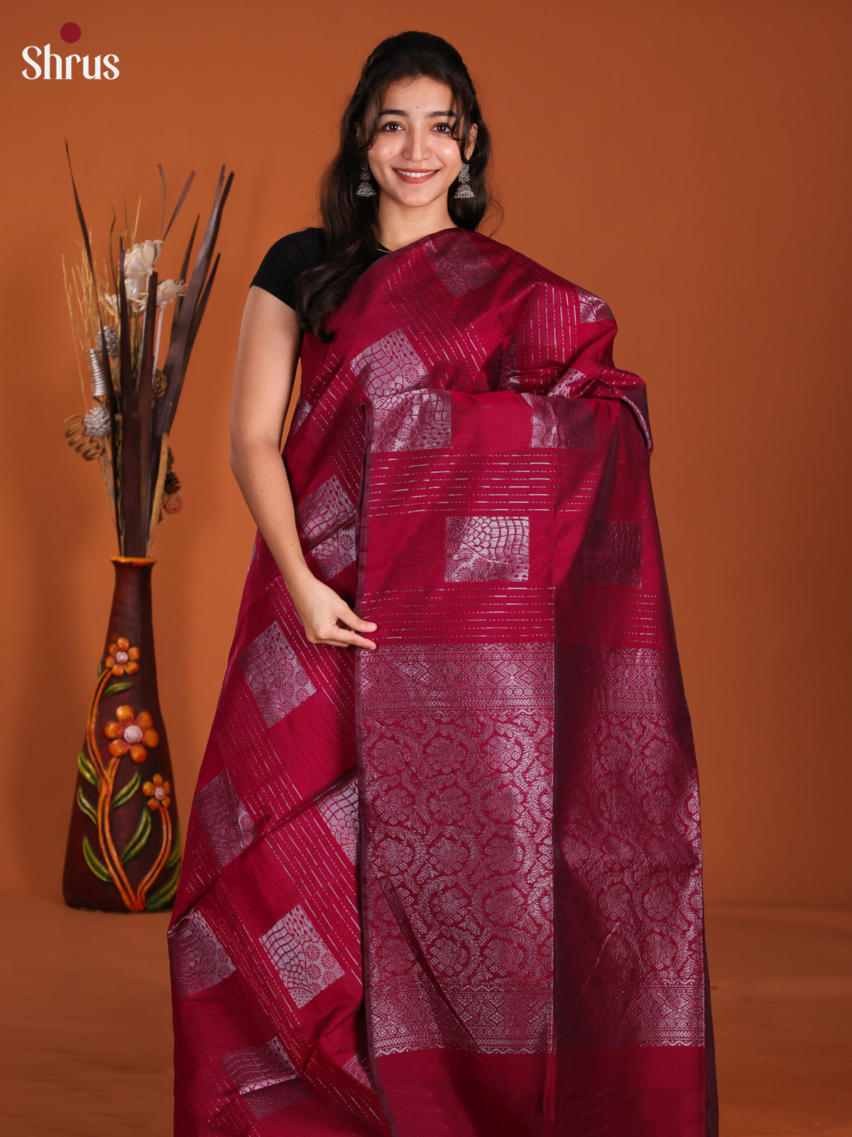 DKS26416 - Semi Silkcotton Saree - Shop on Shrus.com
