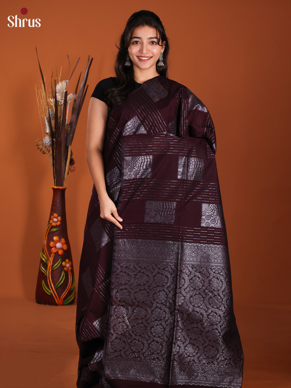 DKS26417 - Semi Silkcotton Saree - Shop on Shrus.com