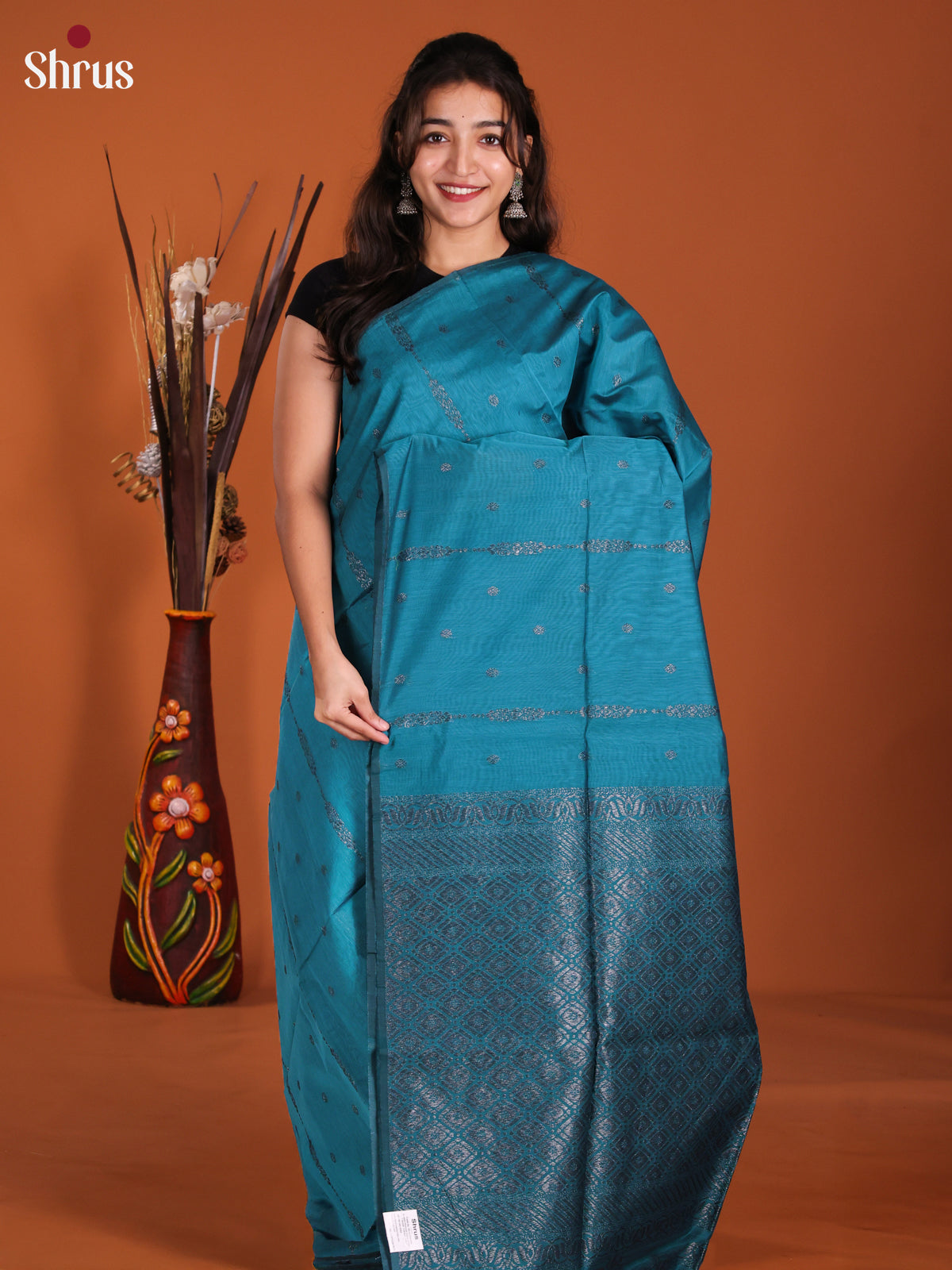 DKS26420 - Semi Silkcotton Saree - Shop on Shrus.com