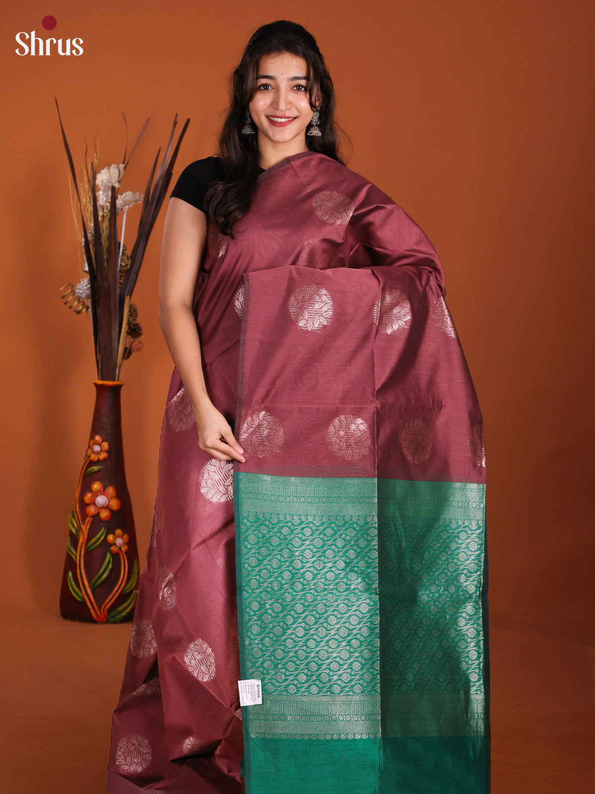 DKS26455 - Semi Silkcotton Saree - Shop on Shrus.com