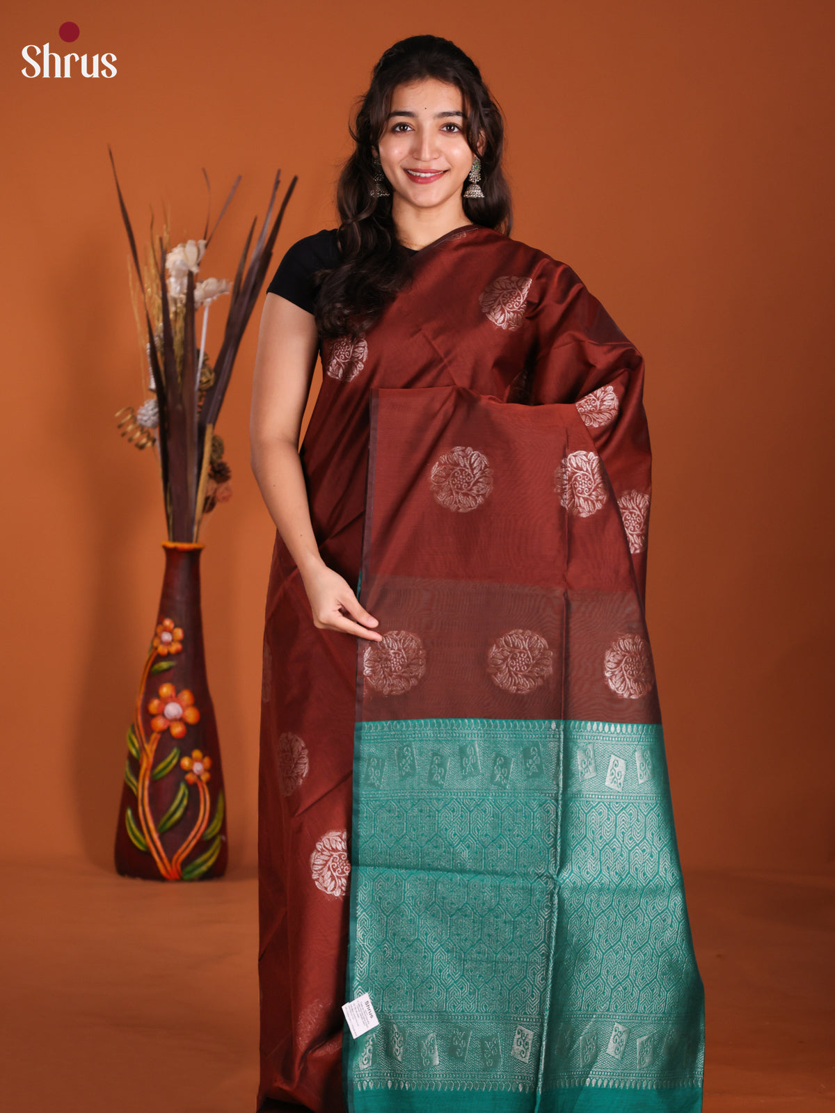 DKS26524 - Semi Silkcotton Saree - Shop on Shrus.com