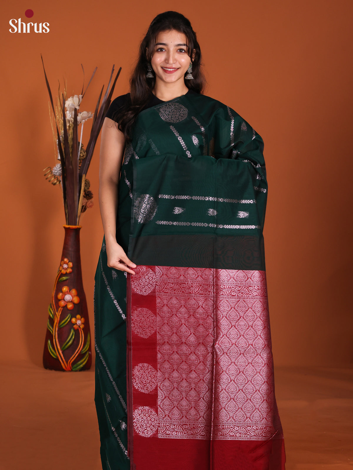 DKS26537 - Semi Silkcotton Saree - Shop on Shrus.com