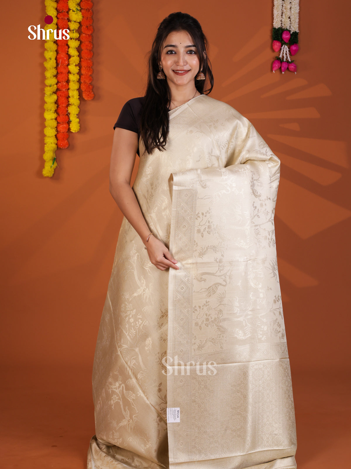 DKS27003 - Semi Chiniya Saree