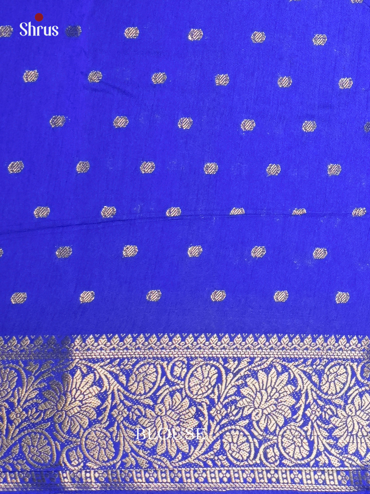 Blue - Semi Rawsilk Saree