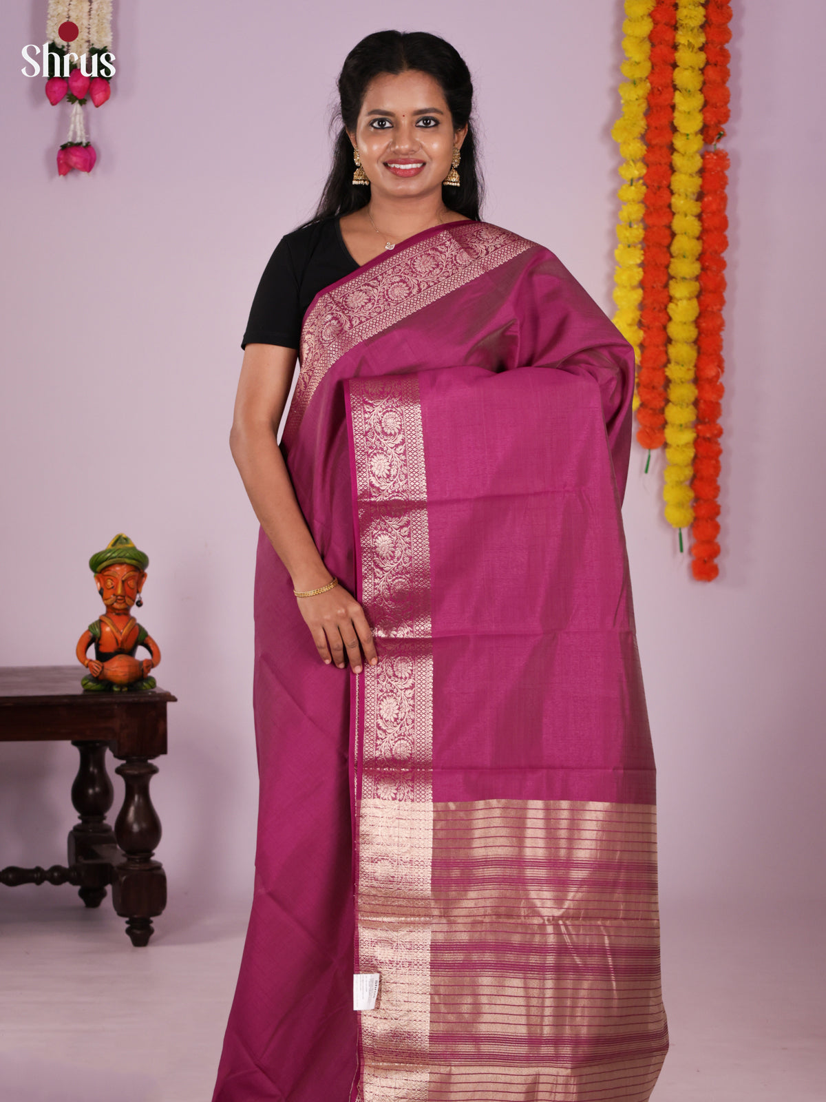 DKS27083 - Semi Rawsilk Saree
