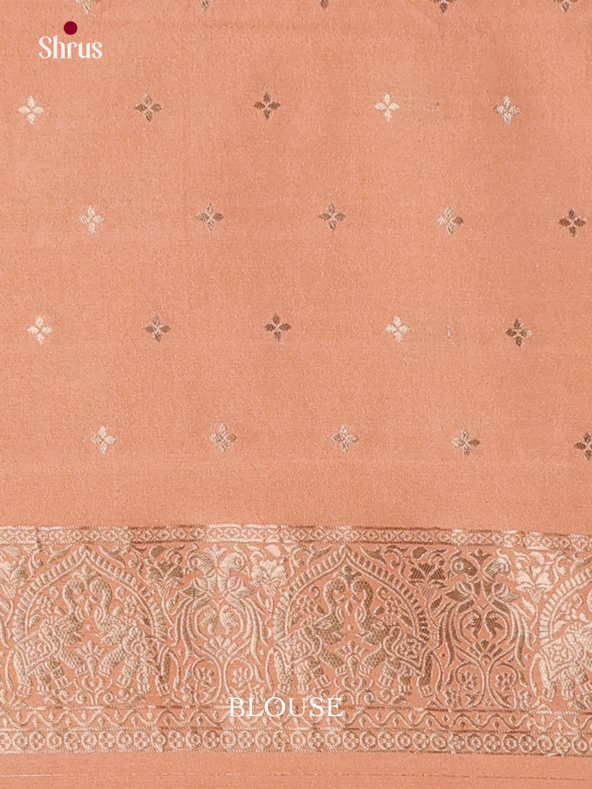 Peach - Semi Georgette Saree