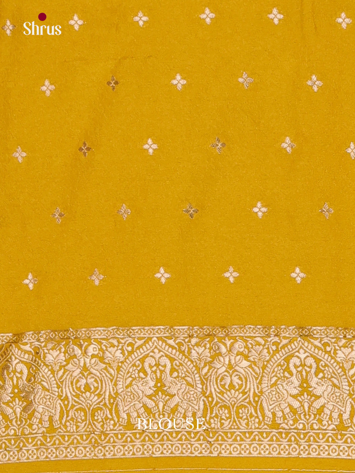 Yellow - Semi Georgette Saree