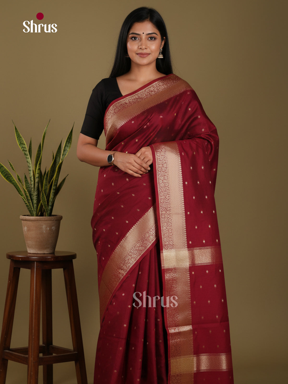 Maroon- Art Maheshwari  Saree