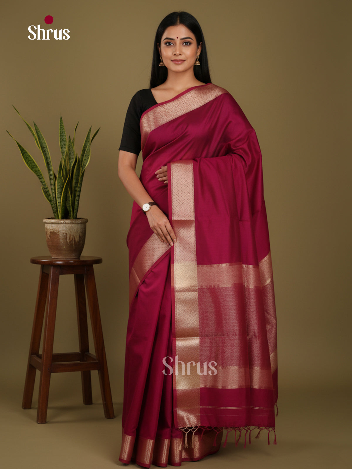 Maroon - Art Maheshwari  Saree