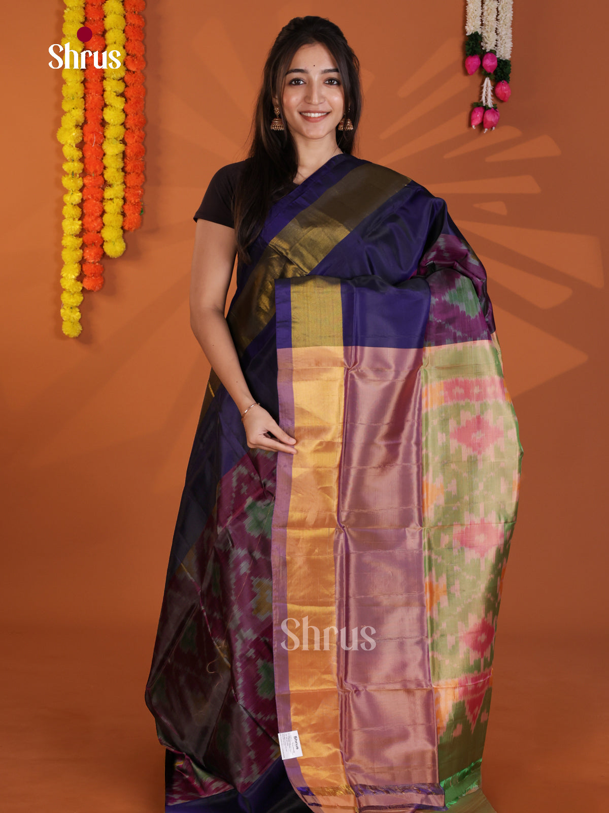 Maroon & Green- Semi uppada Saree