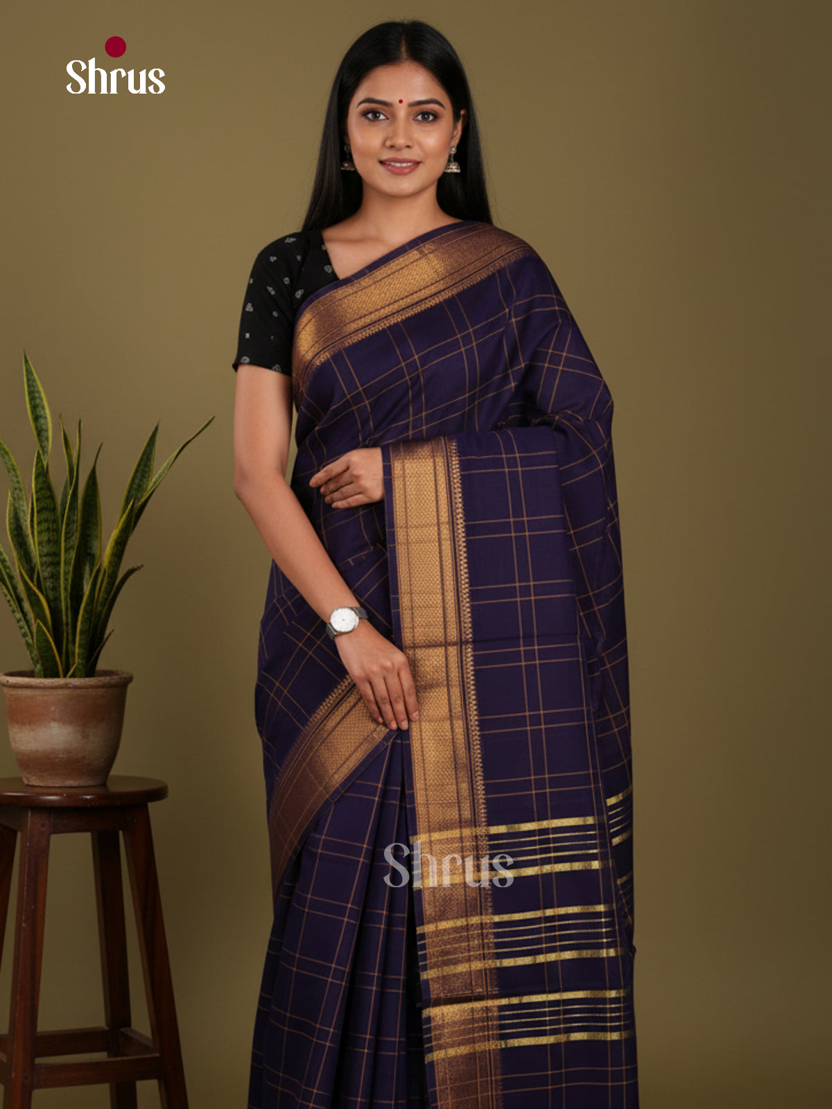 DKS28120 - Chettinad Mix Cotton-Without Blouse Saree - Shop on Shrus.com