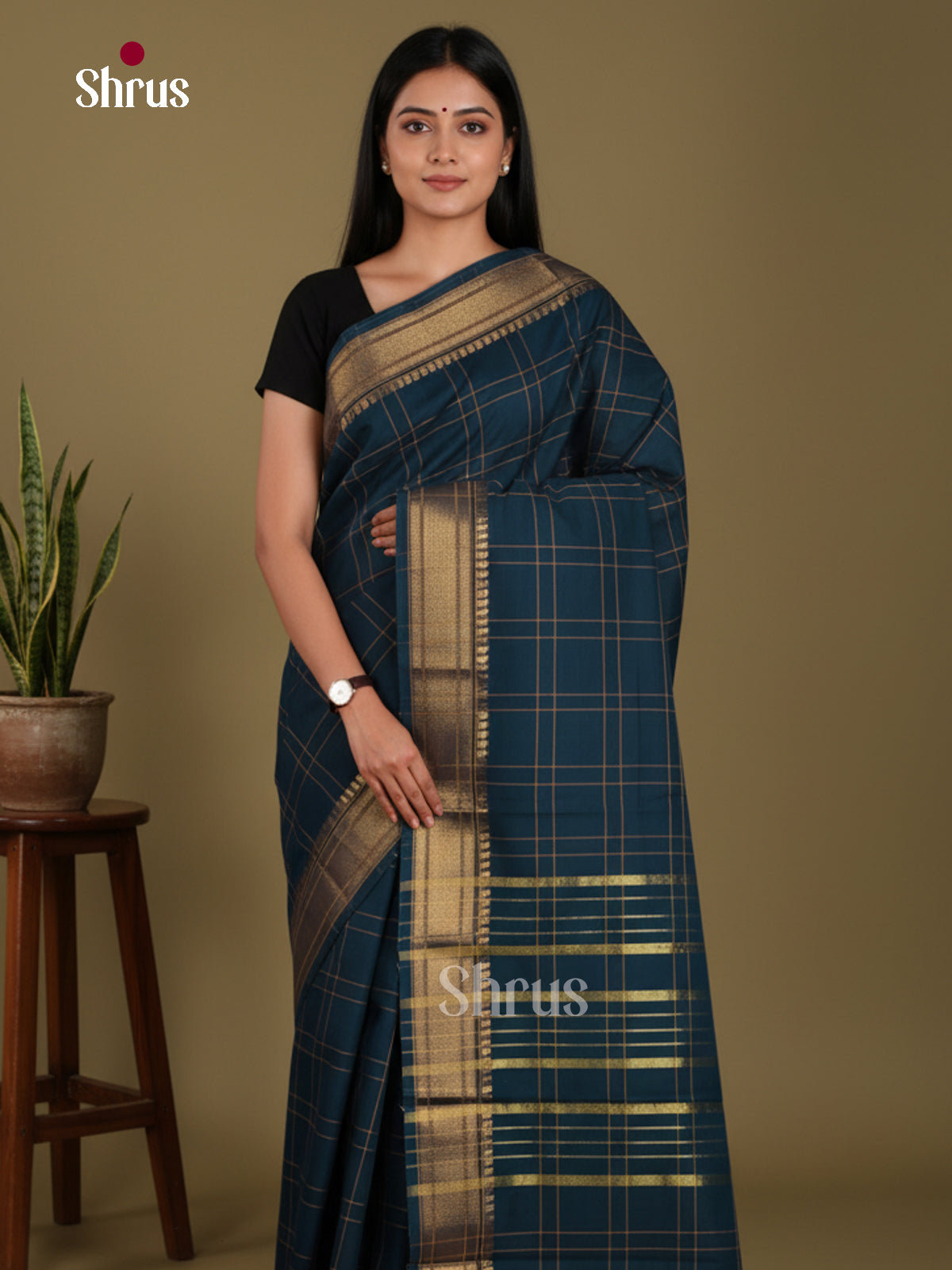 DKS28139 - Chettinad Mix Cotton-Without Blouse Saree - Shop on Shrus.com
