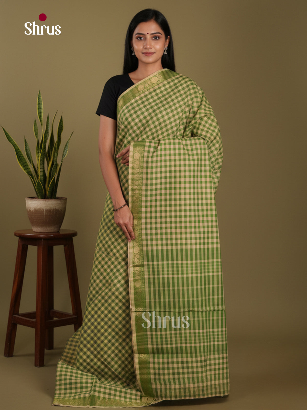 DKS28147 - Chettinad Mix Cotton-Without Blouse Saree