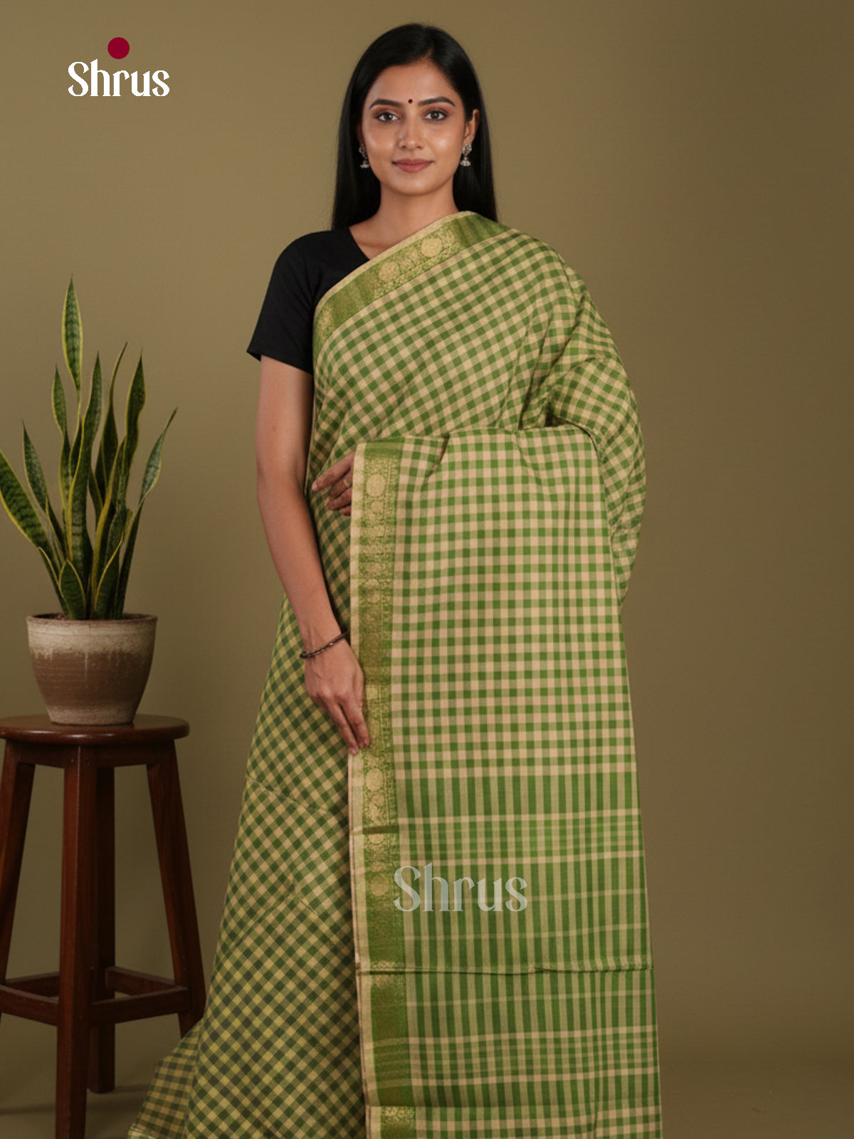 DKS28147 - Chettinad Mix Cotton-Without Blouse Saree