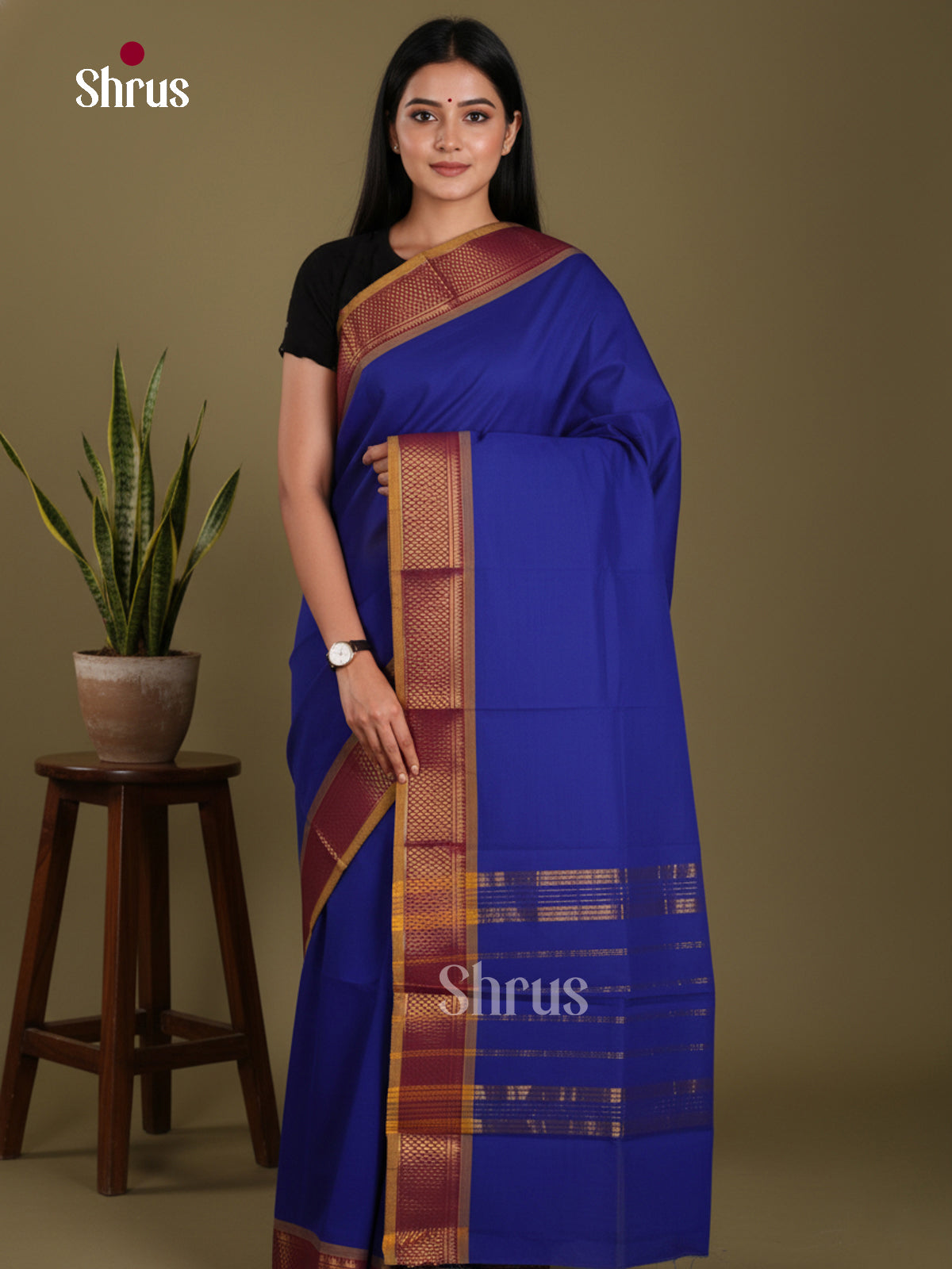 DKS28176 - Chettinad Mix Cotton-Without Blouse Saree
