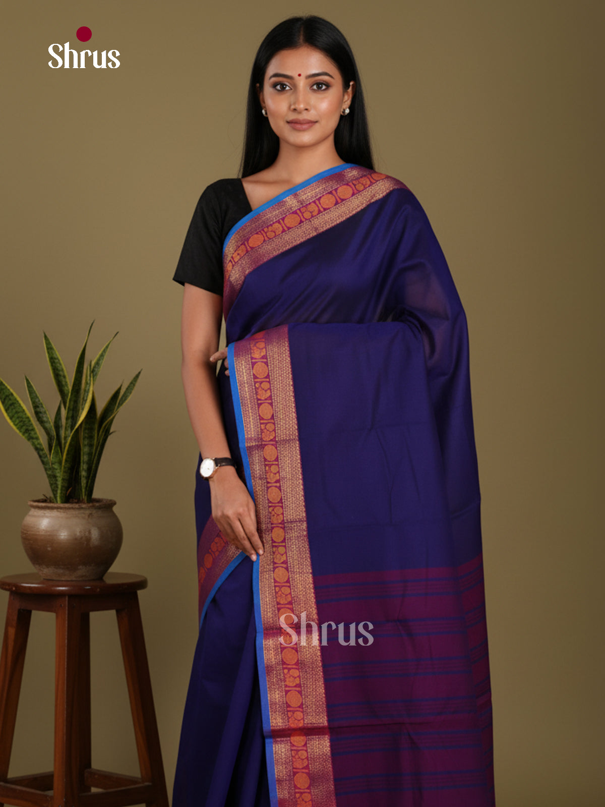 DKS28184 - Chettinad Mix Cotton-Without Blouse Saree