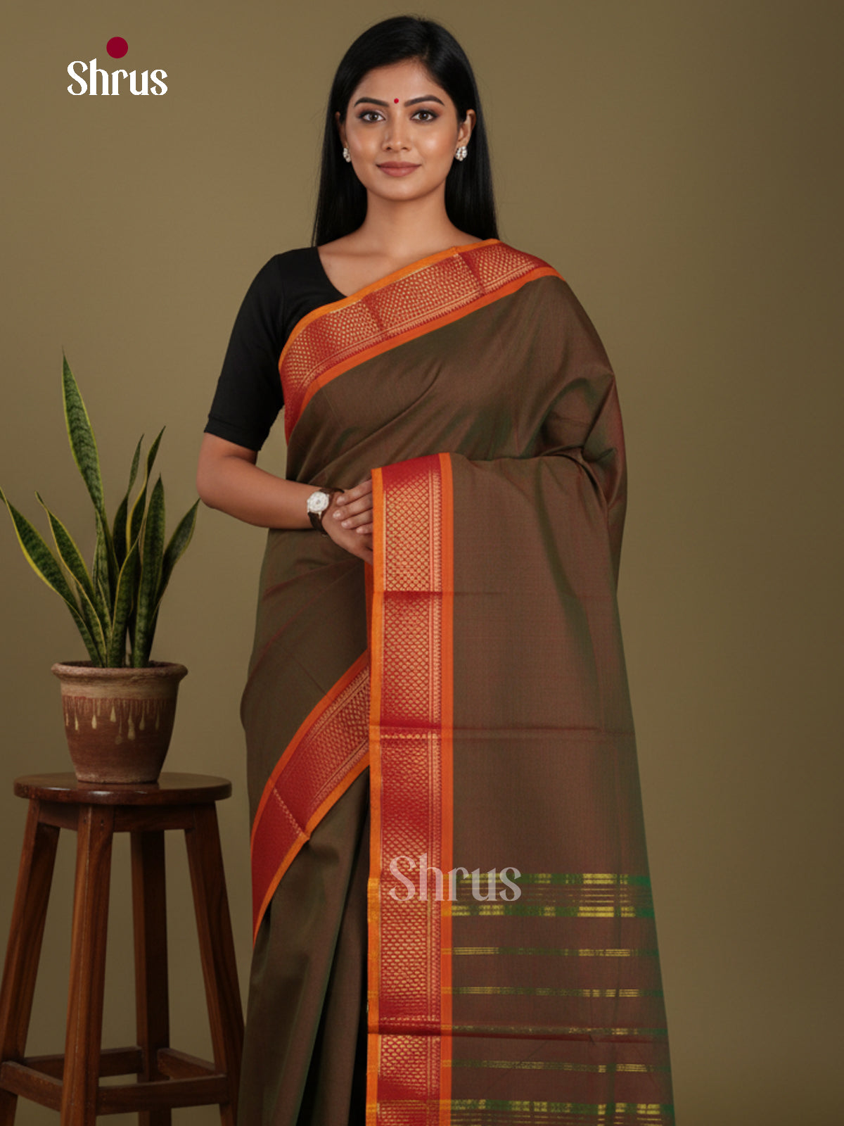 DKS28194 - Chettinad Mix Cotton-Without Blouse Saree
