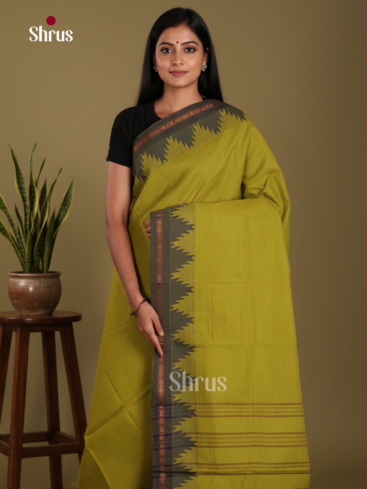 DKS28212 - Chettinad Mix Cotton-Without Blouse Saree - Shop on Shrus.com
