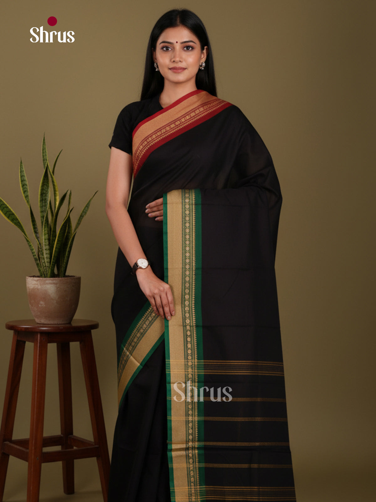 DKS28221 - Chettinad Mix Cotton-Without Blouse Saree - Shop on Shrus.com