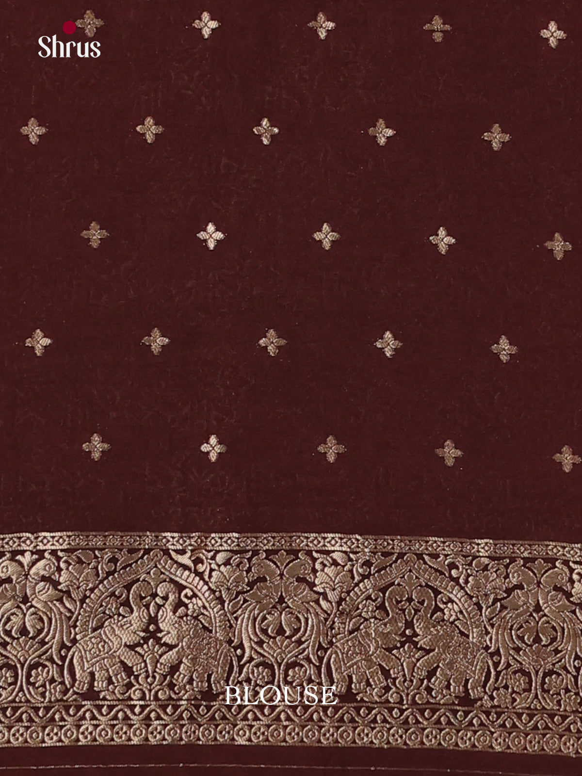 Brown - Semi Georgette Saree