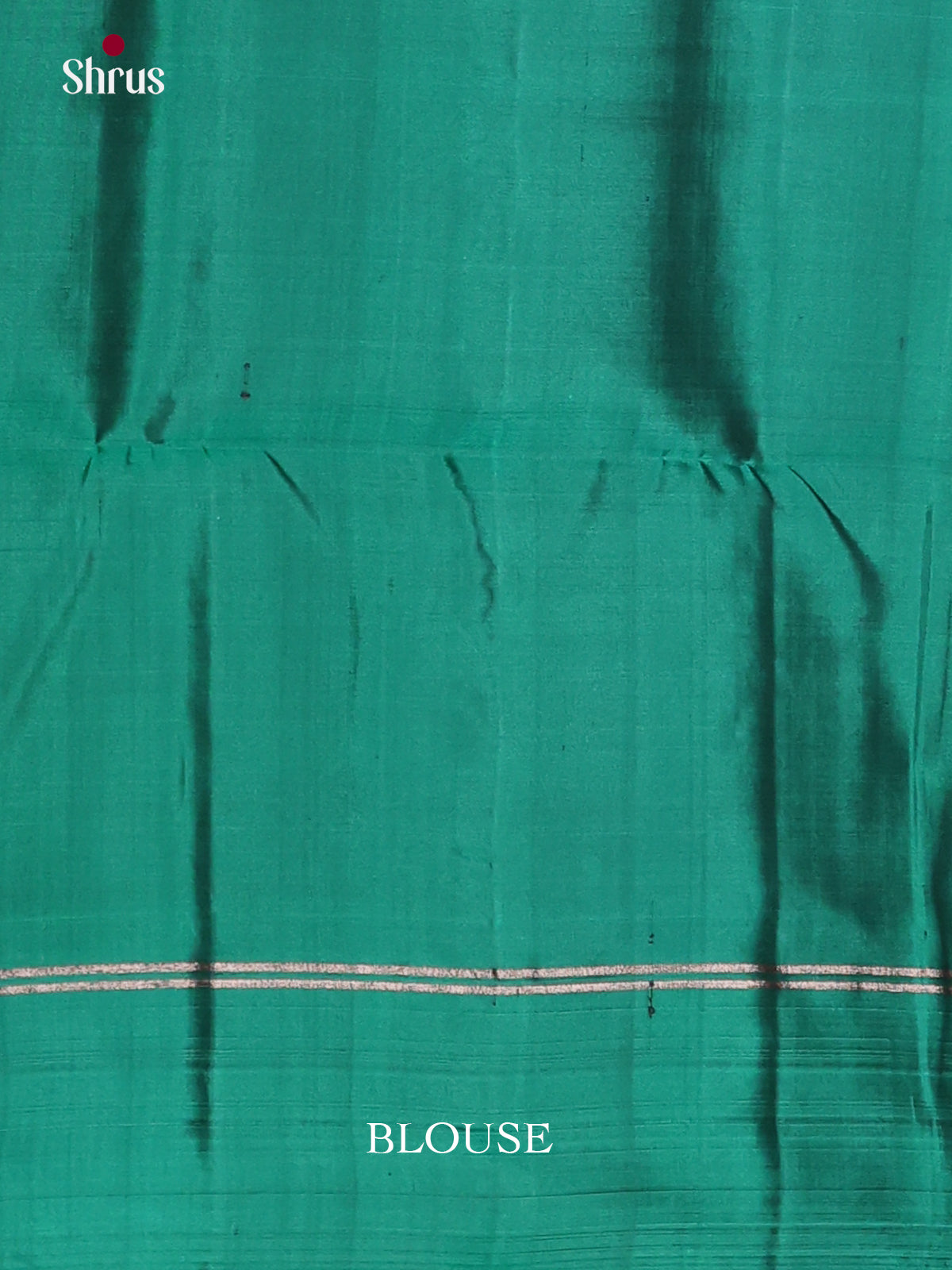 Stunning Brown & Green Soft Silk Saree with floral buttas & peacock motif pallu - Shop on Shrus.com