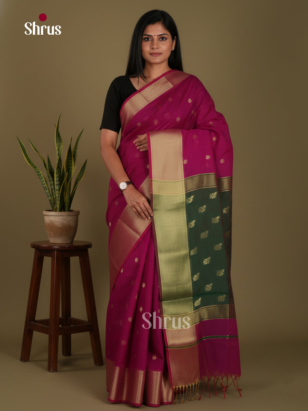 Purple & Green - Art Maheshwari  Saree