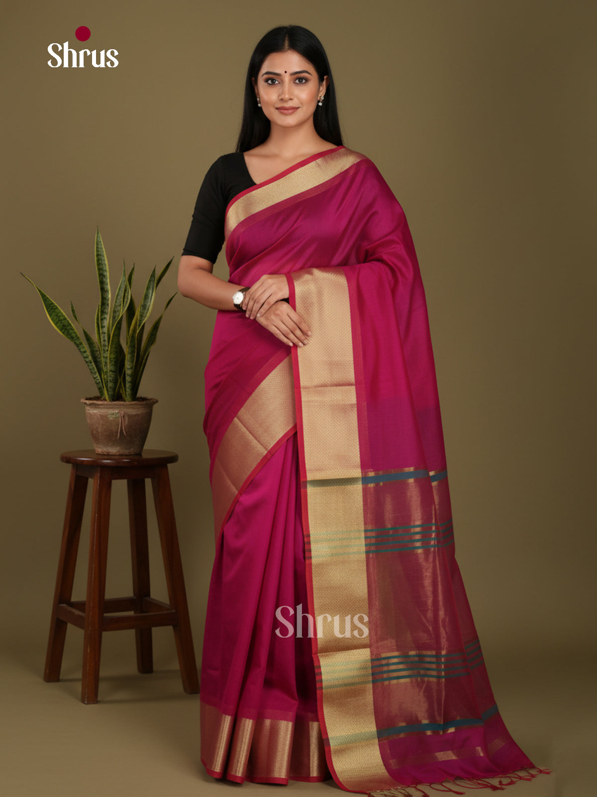 Purple & Blue- Art Maheshwari  Saree