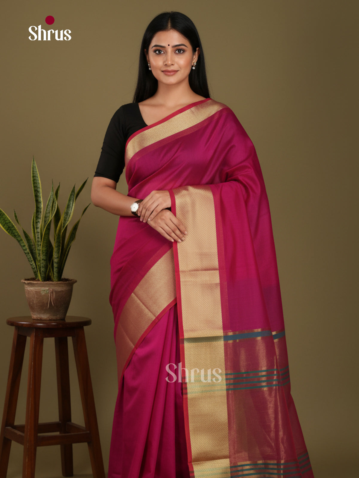 Purple & Blue- Art Maheshwari  Saree