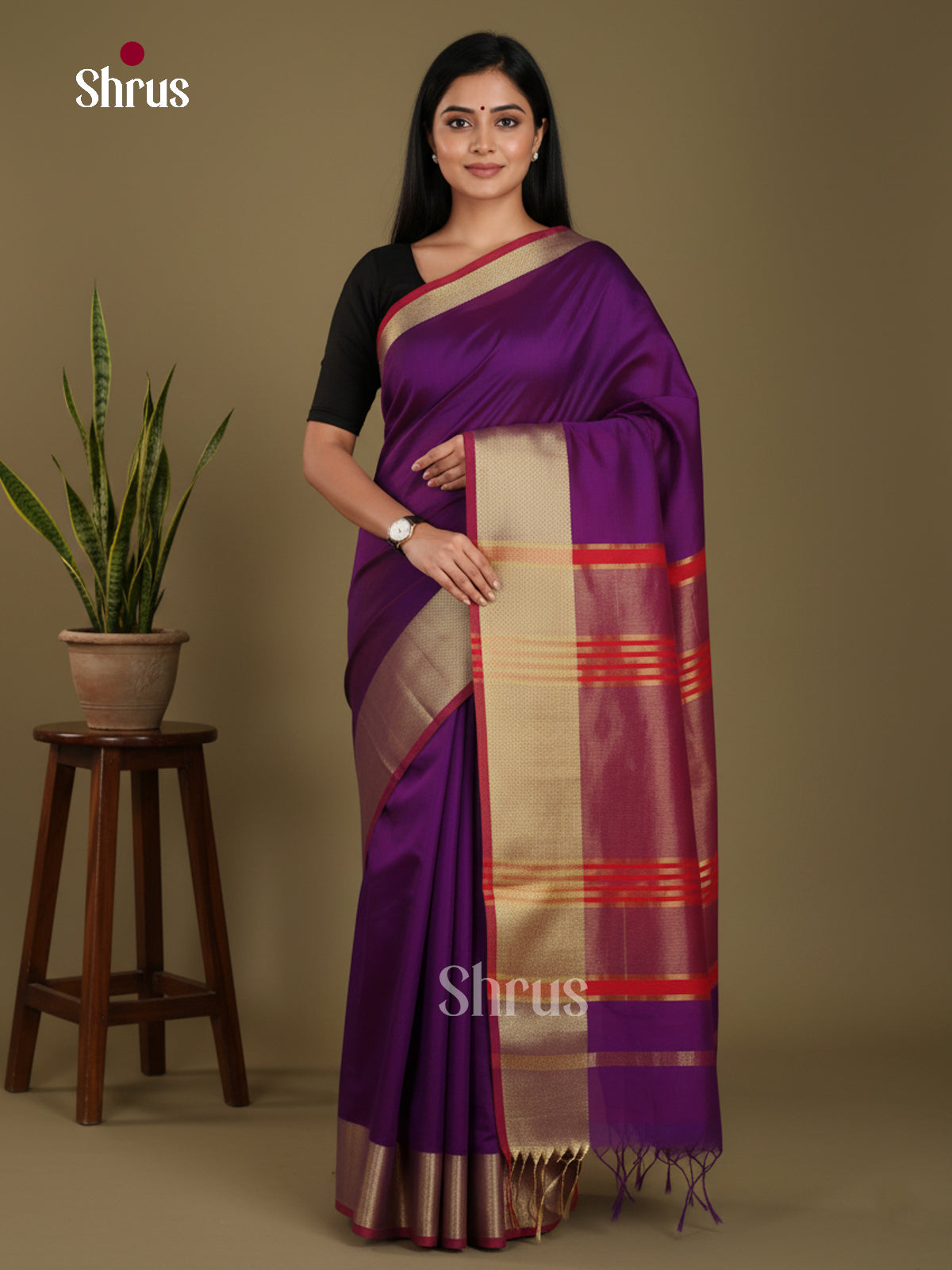 Violet & Red - Art Maheshwari  Saree - Shop on Shrus.com