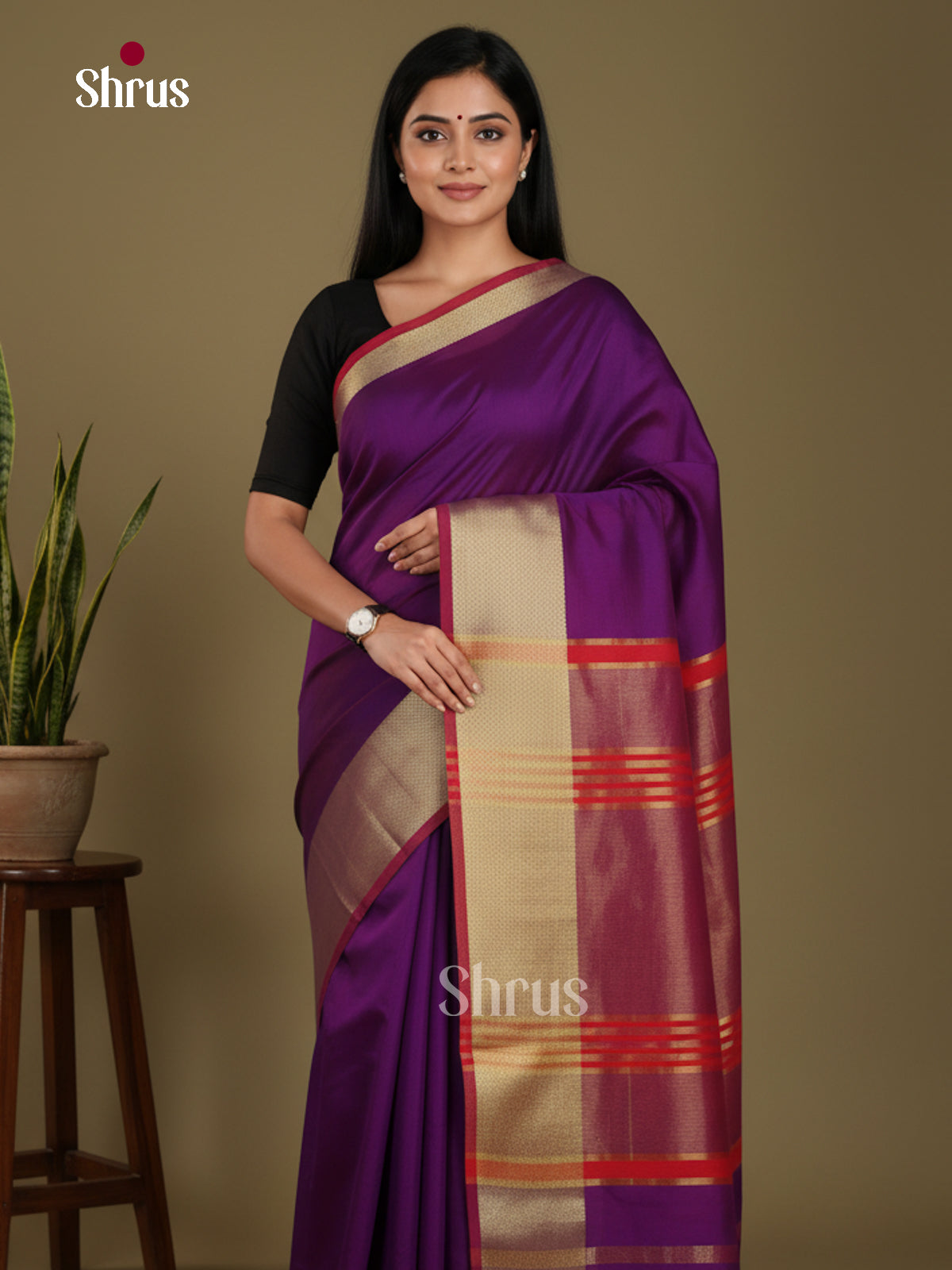Violet & Red - Art Maheshwari  Saree - Shop on Shrus.com