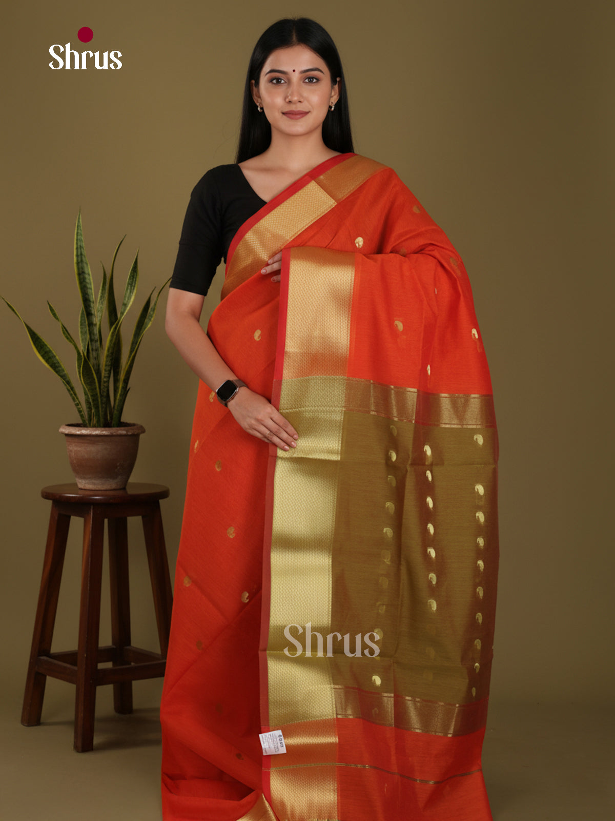 Orange & Green - Art Maheshwari  Saree