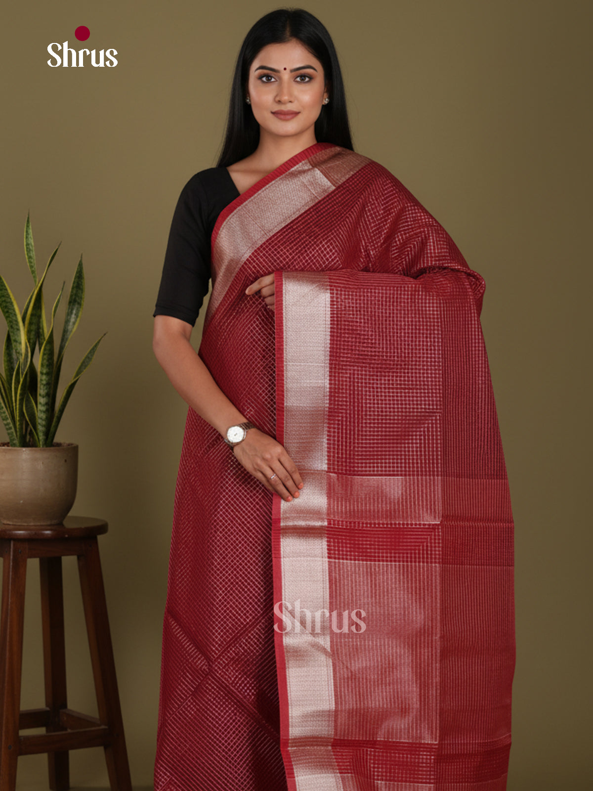 Maroon - Art Maheshwari  Saree