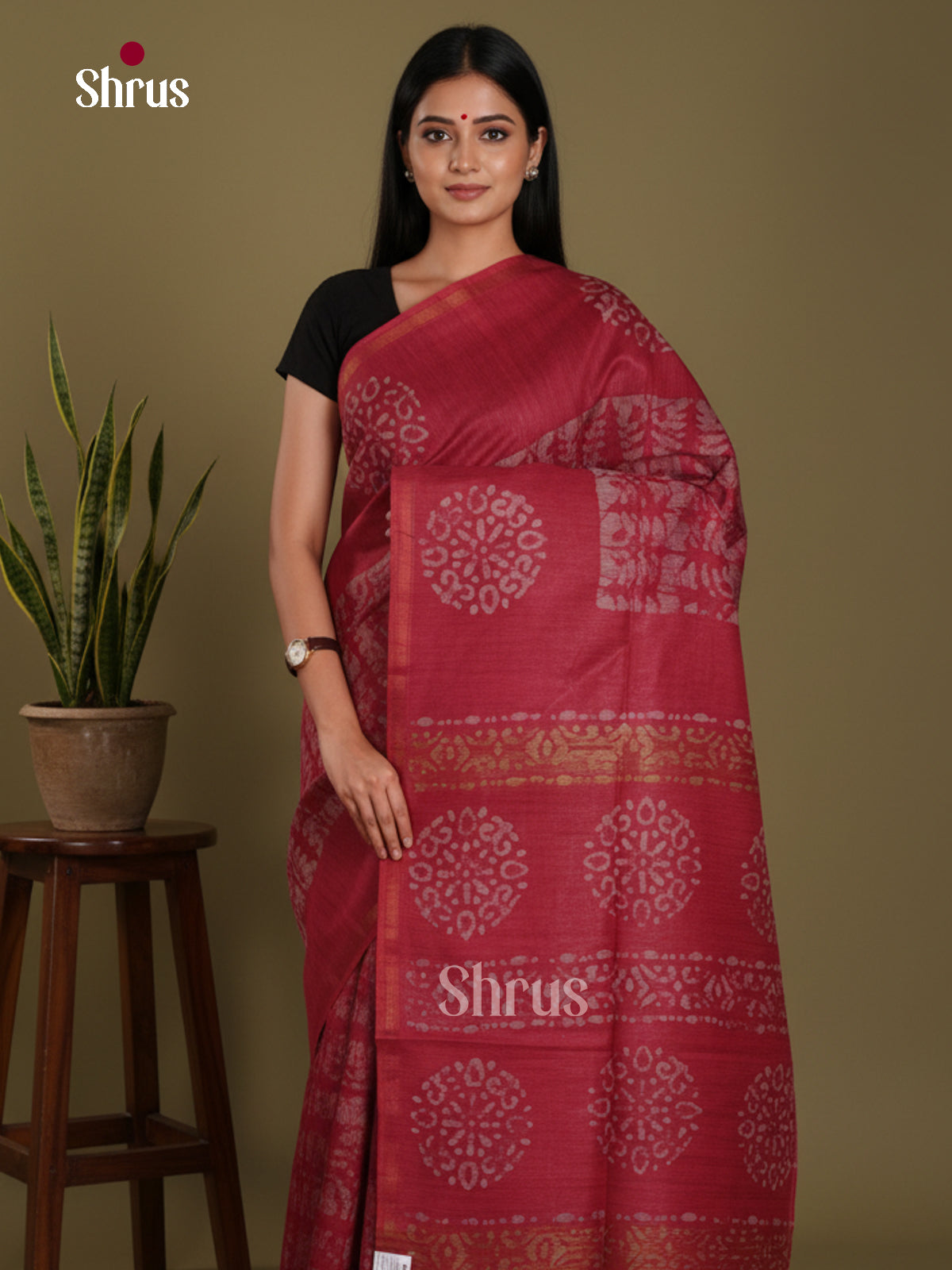 Red - Bhatik Saree