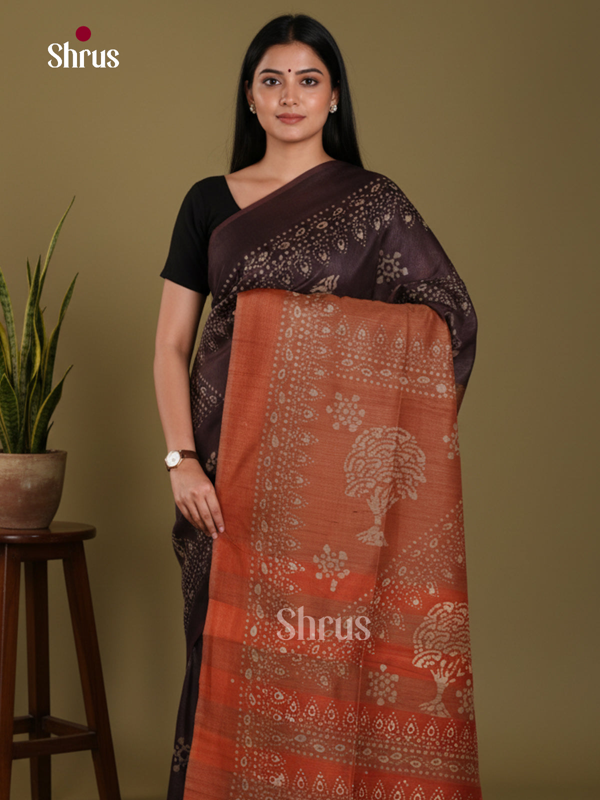 Brown & Brick - Bhatik Saree