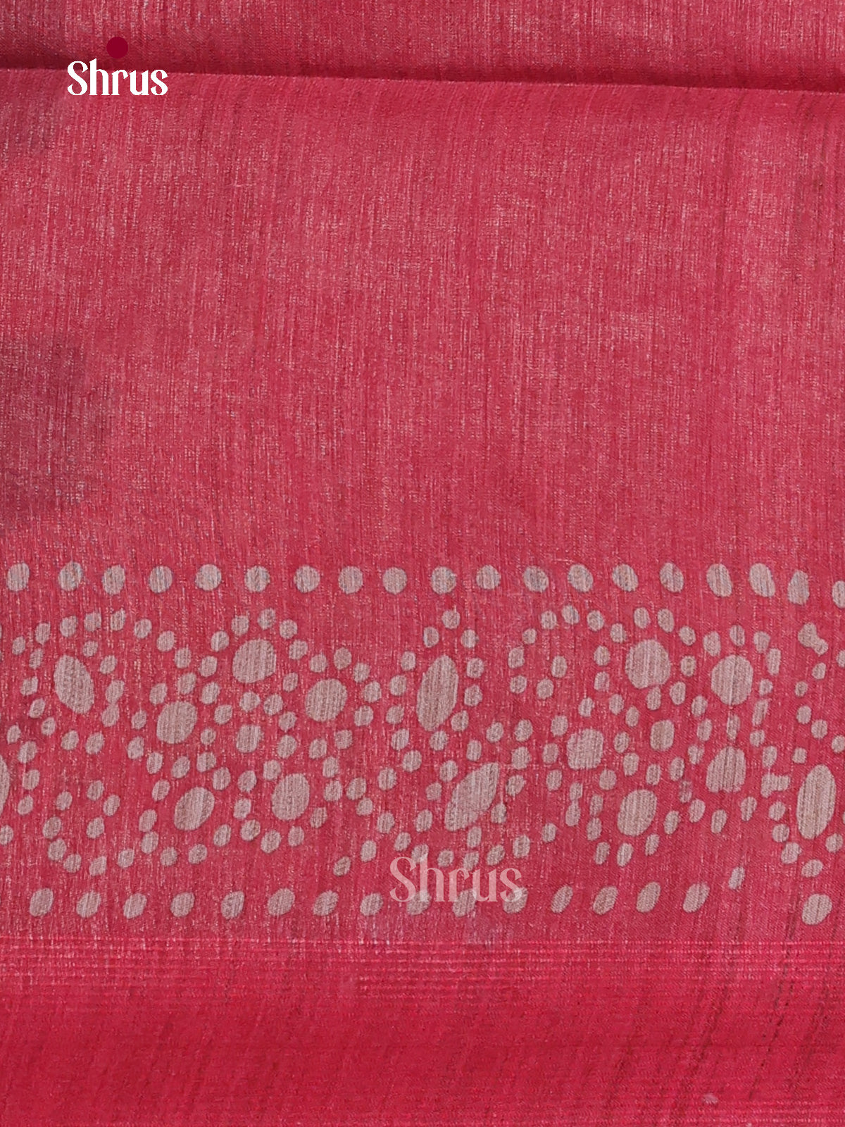 Blue & Red - Bhatik Saree