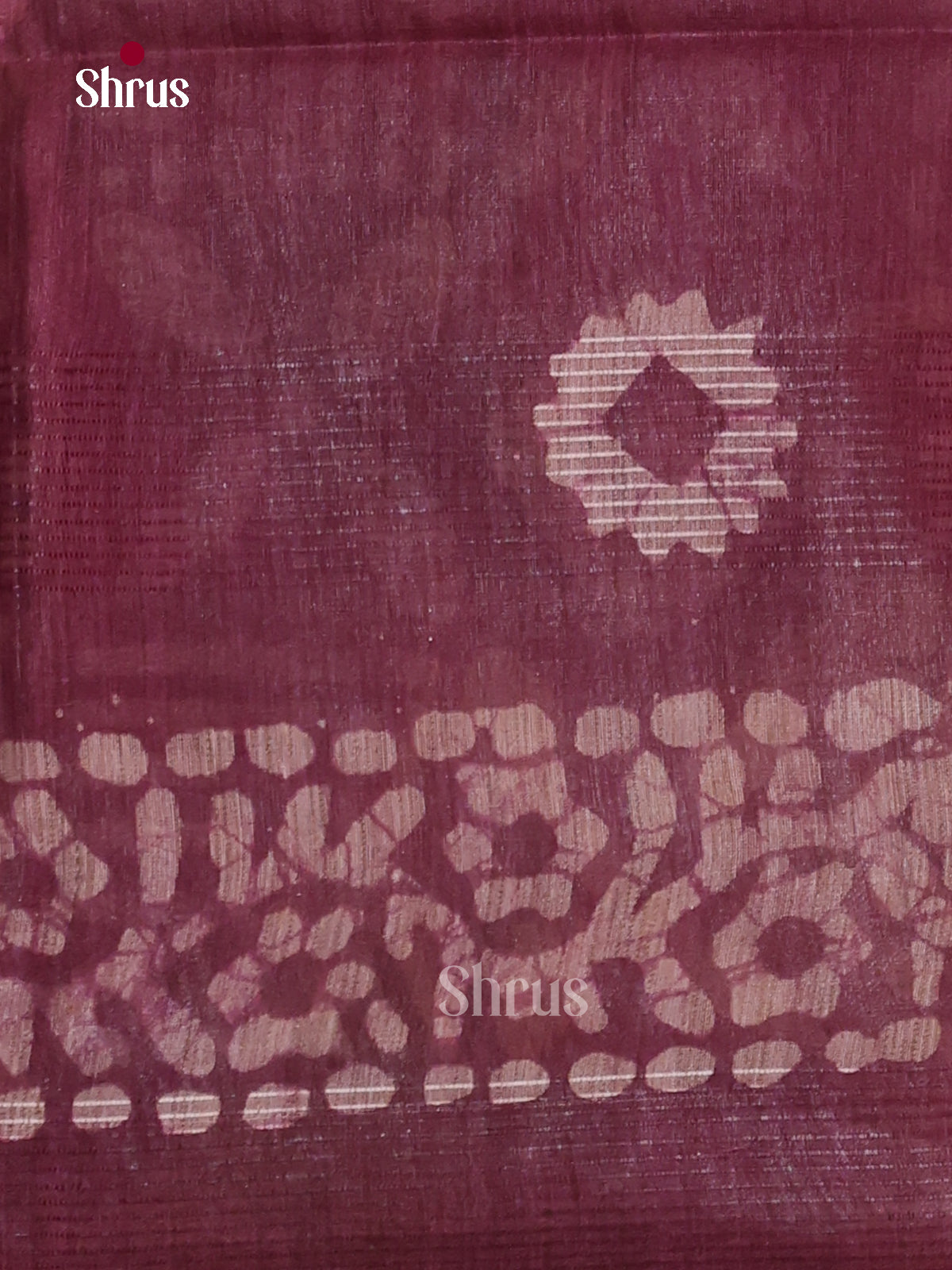 Dark Mustard & Maroon- Bhatik Saree